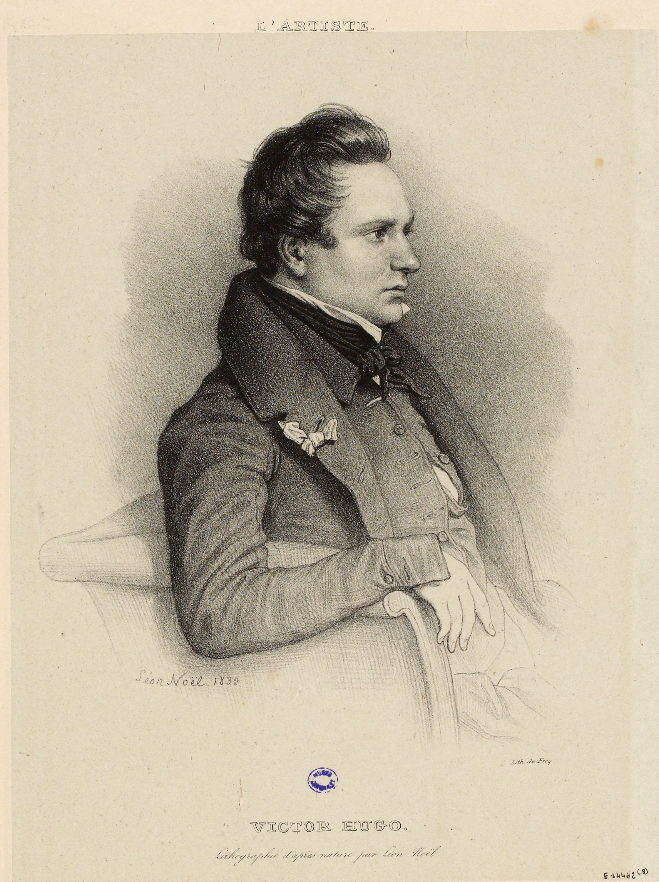 Alphonse Léon Noel, Portrait de Victor Hugo.