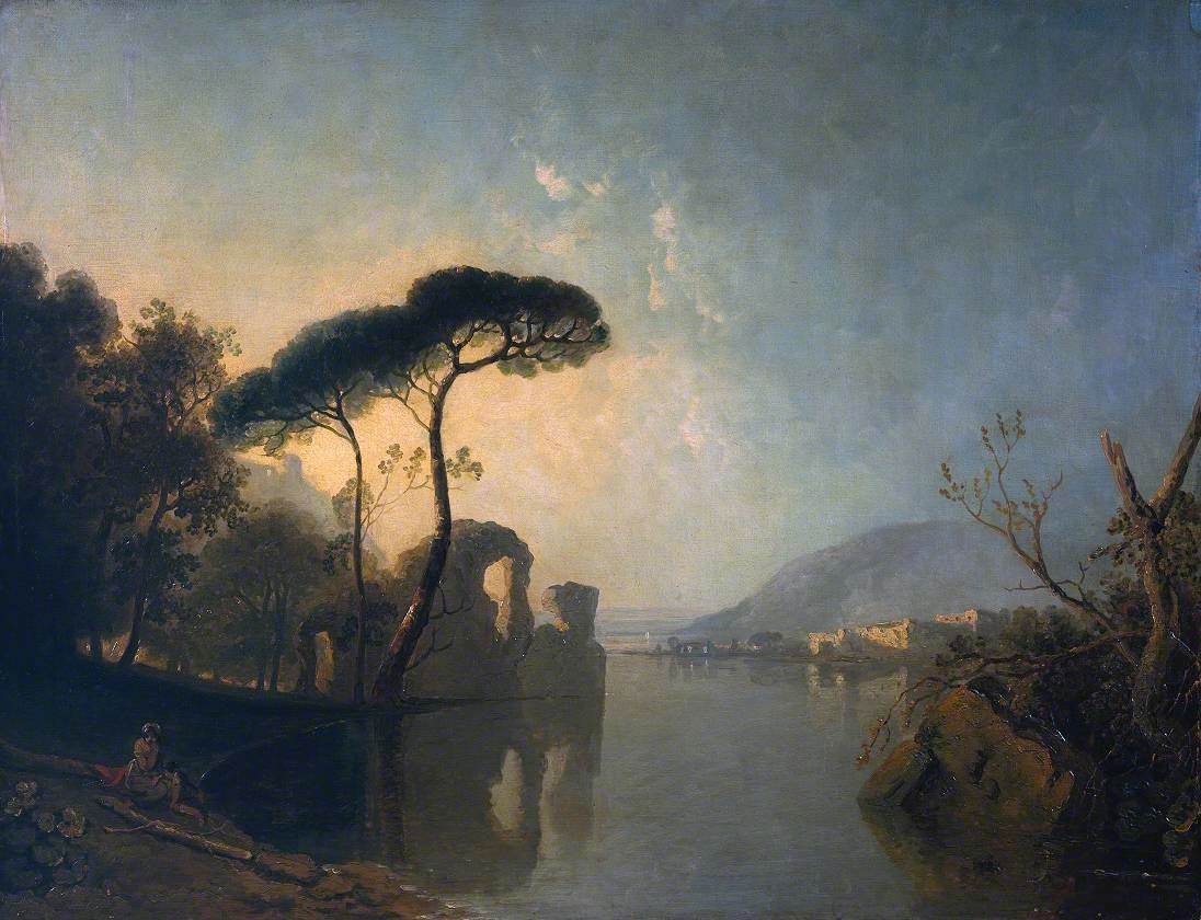 Richard Wilson, Lake, Ruin and Pine Trees