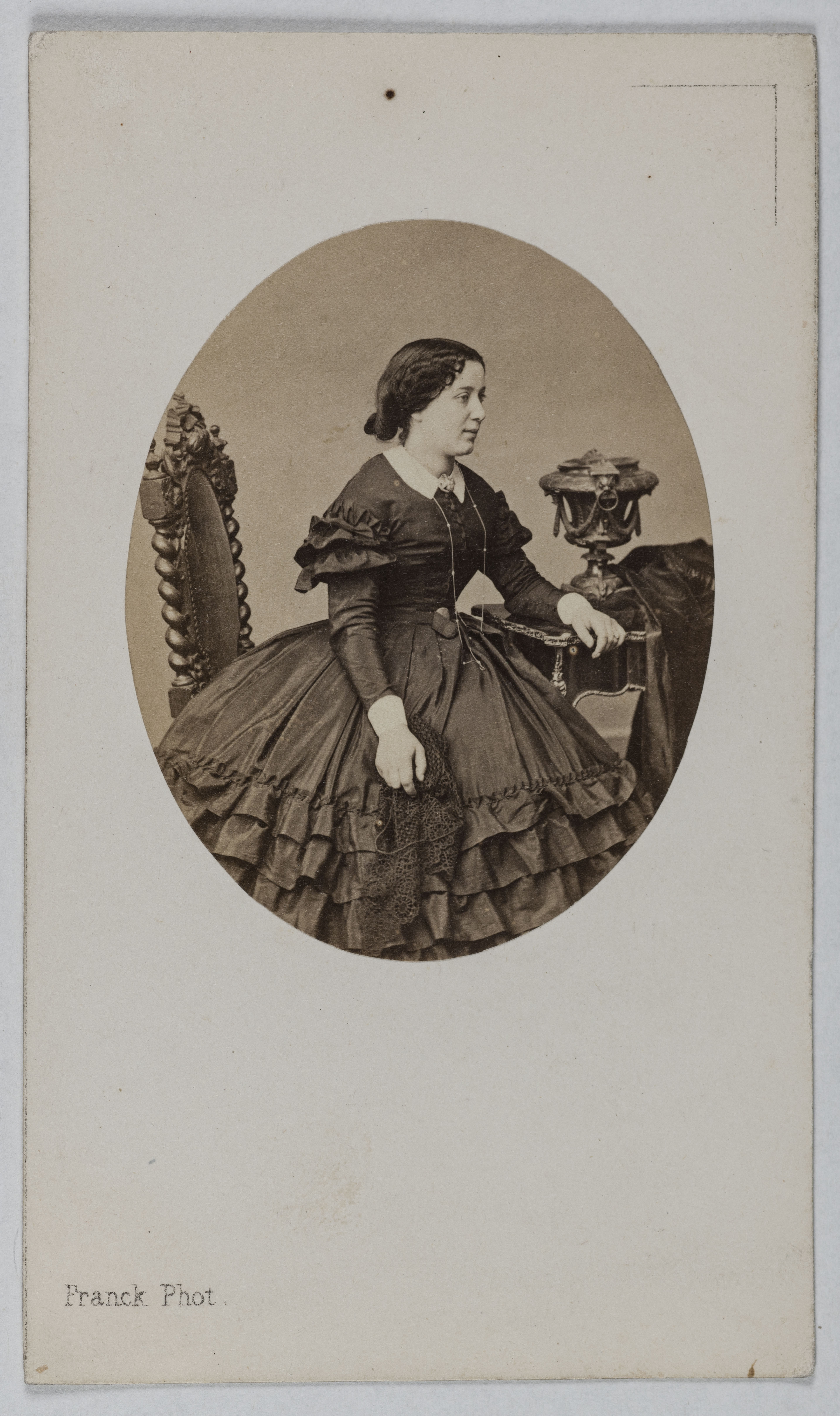 Franck, Portrait de Delphine Fix (épouse Salvador), (1831-1864), (actrice)