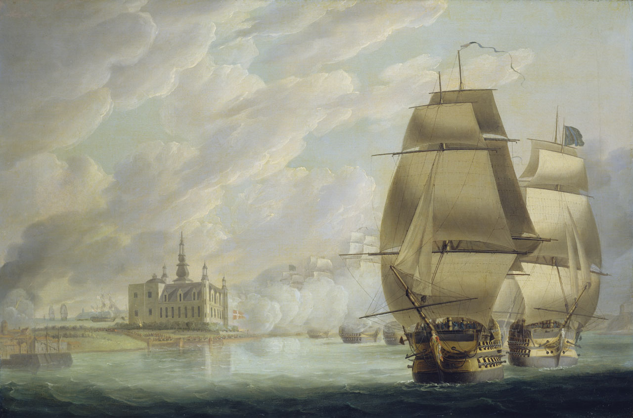 Robert Dodd, Nelson Forcing the Passage of the Sound, 30 March 1801, prior to the Battle of Copenhagen