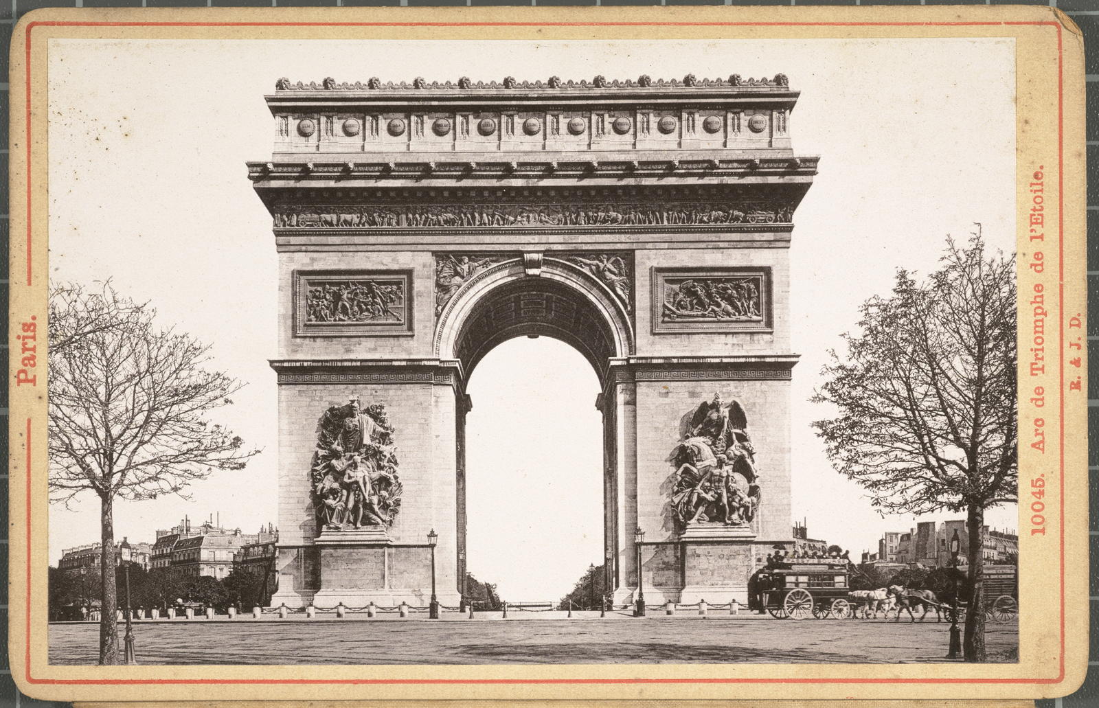 Desconegut, Paris. 10045. Arc de Triomphe de l’ Etoile. R. & J.D.