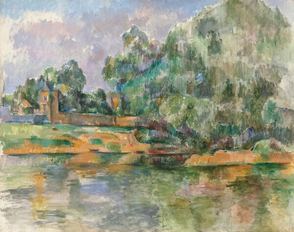 Paul Cezanne, Banks of the Seine at Médan