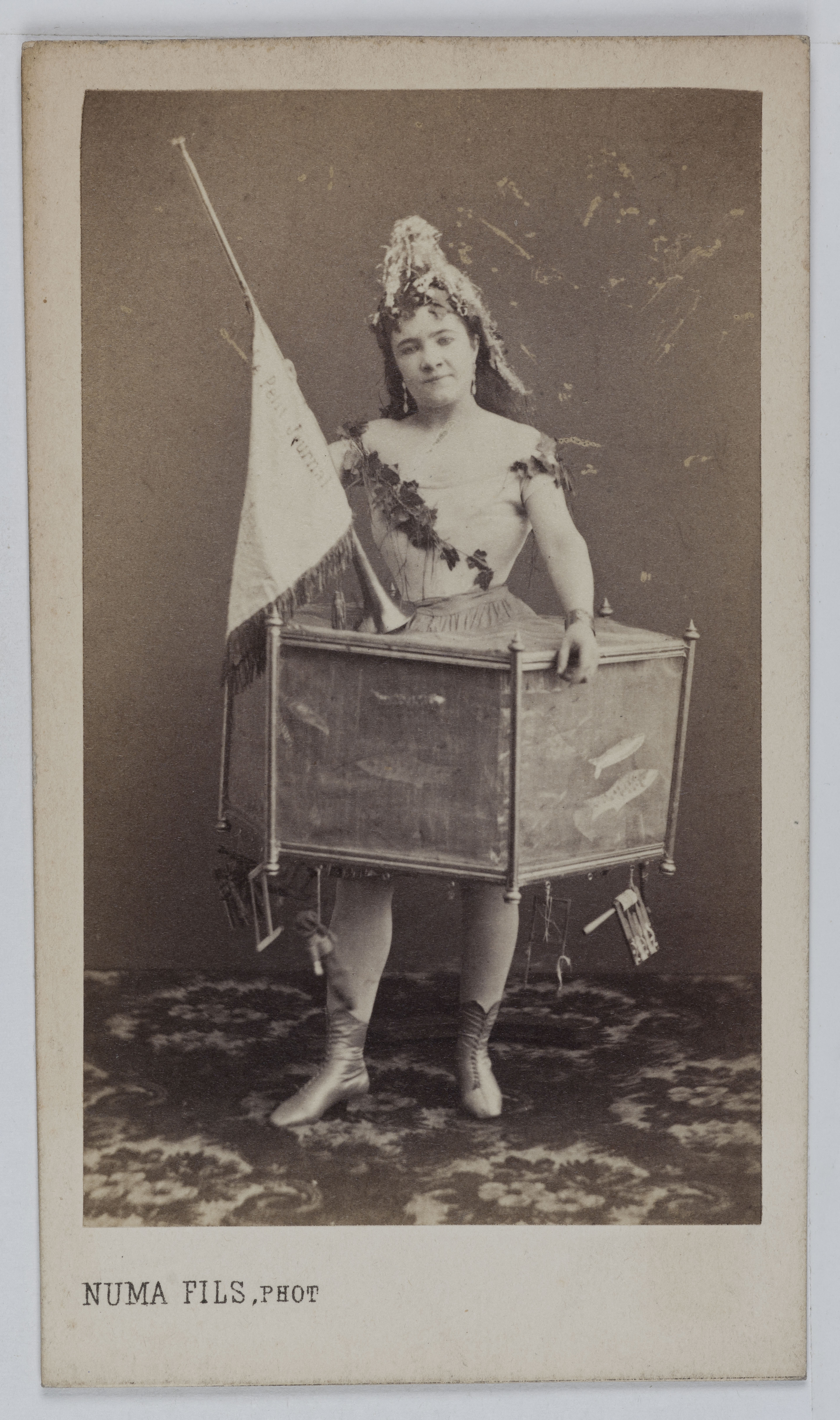 Numa Fils, Portrait de Madame Regnier (-1891?), actrice.