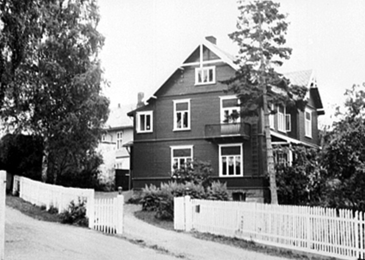 Anno Domkirkeodden, EKSTERIØR TRÆTTEBERGVILLAEN, SVERDRUPSGATE 23, OPPKJØRSELEN