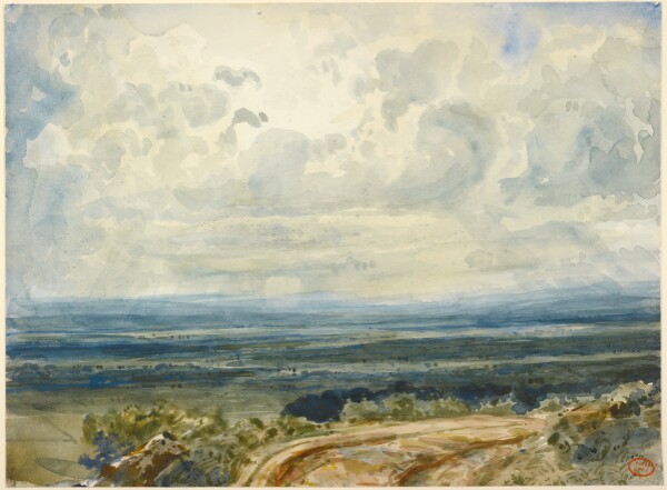 Paul Huet, View of a Valley in Normandy