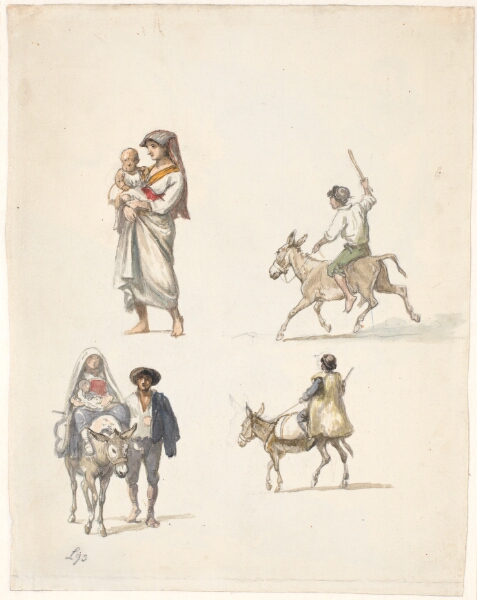 Wilhelm Marstrand, Vejfarende italienske landboere