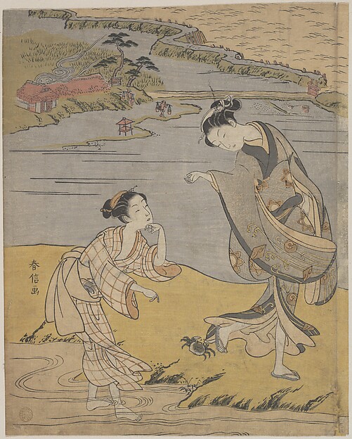 Suzuki Harunobu, The Clinging Crab