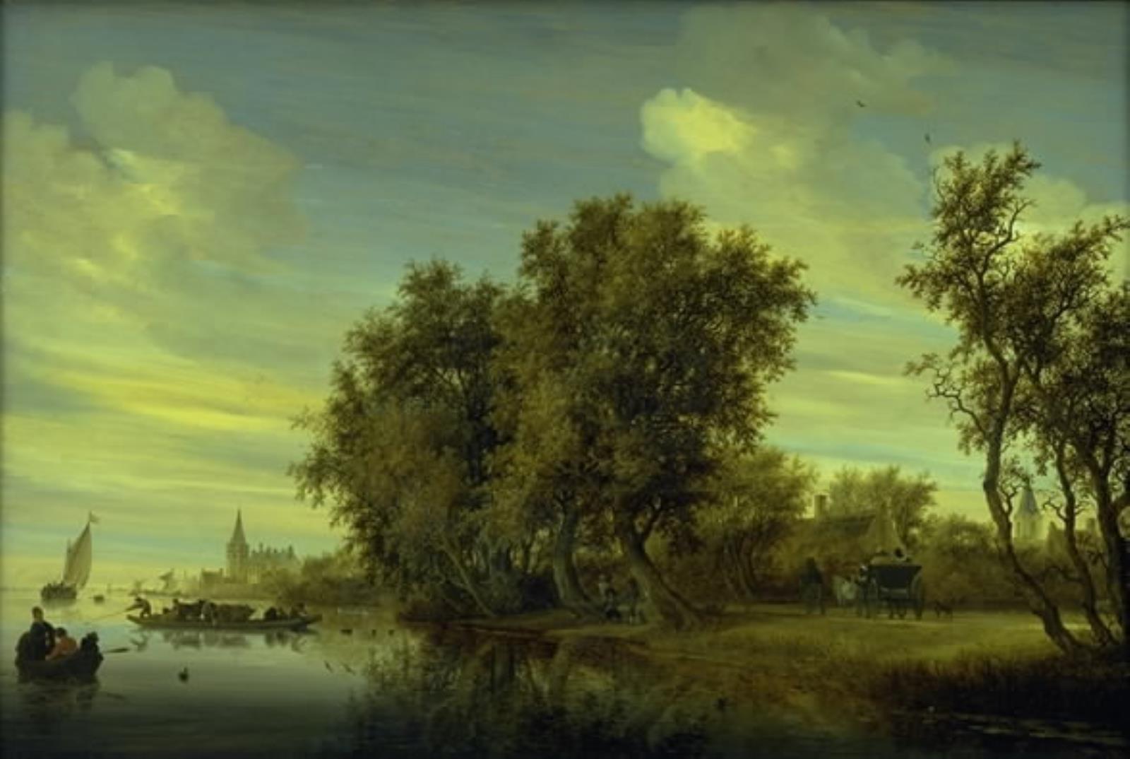 Salomon van Ruysdael, Kørevejen ved floden