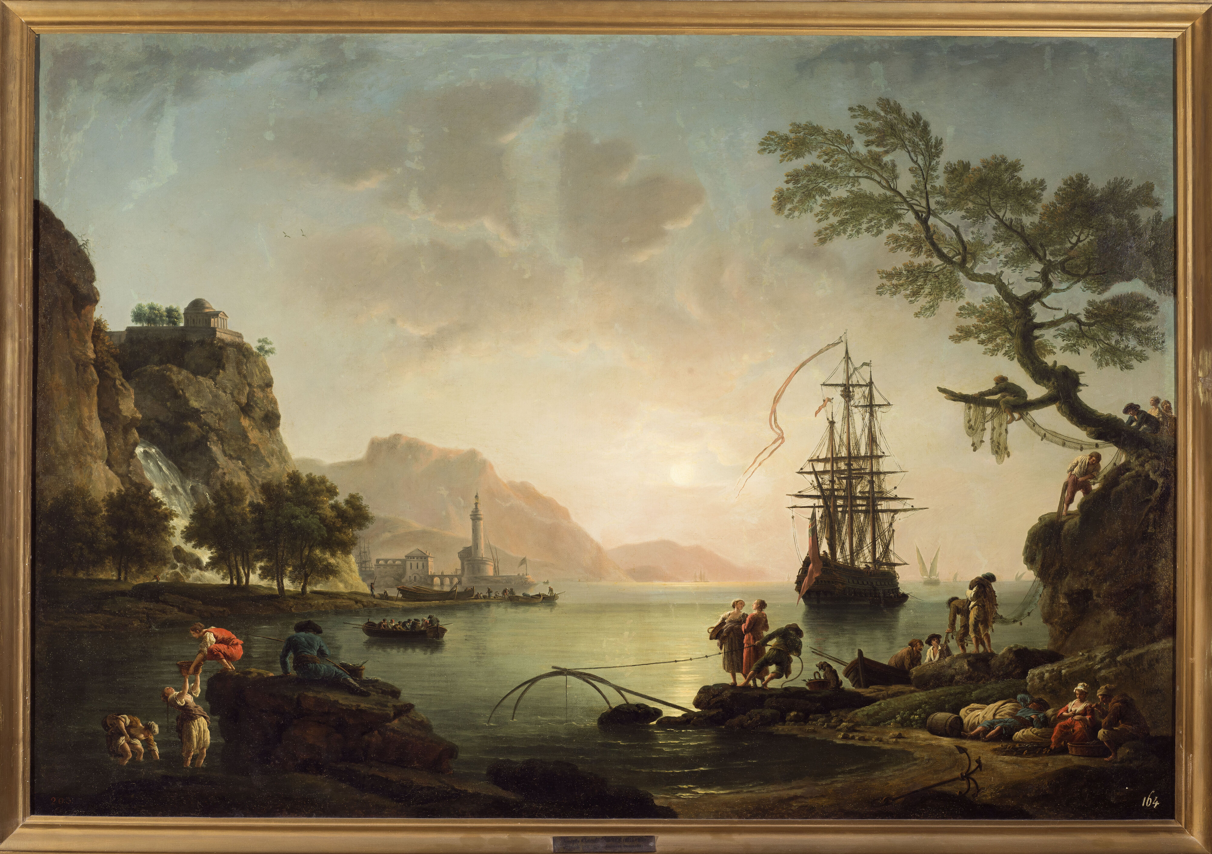 Joseph Vernet, View of the port at dawn (Morning)