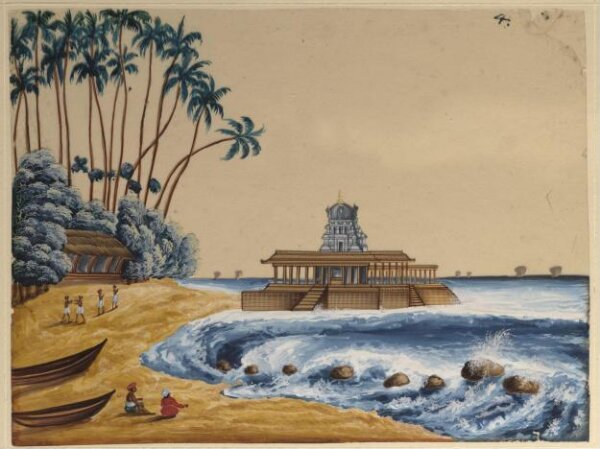 Unknown, One of sixteen paintings of South Indian temples.