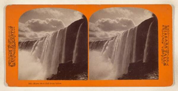 George E. Curtis, Horse Shoe Fall from below. [Niagara Falls, N.Y.]