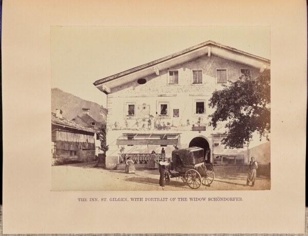 Francis Frith, The Inn, Saint Gilgen, with Portrait of the Widow Schöndorfer