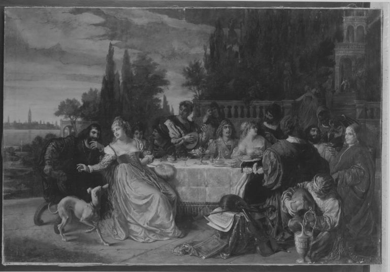 August Wolf, Festmahl auf der Insel Murano