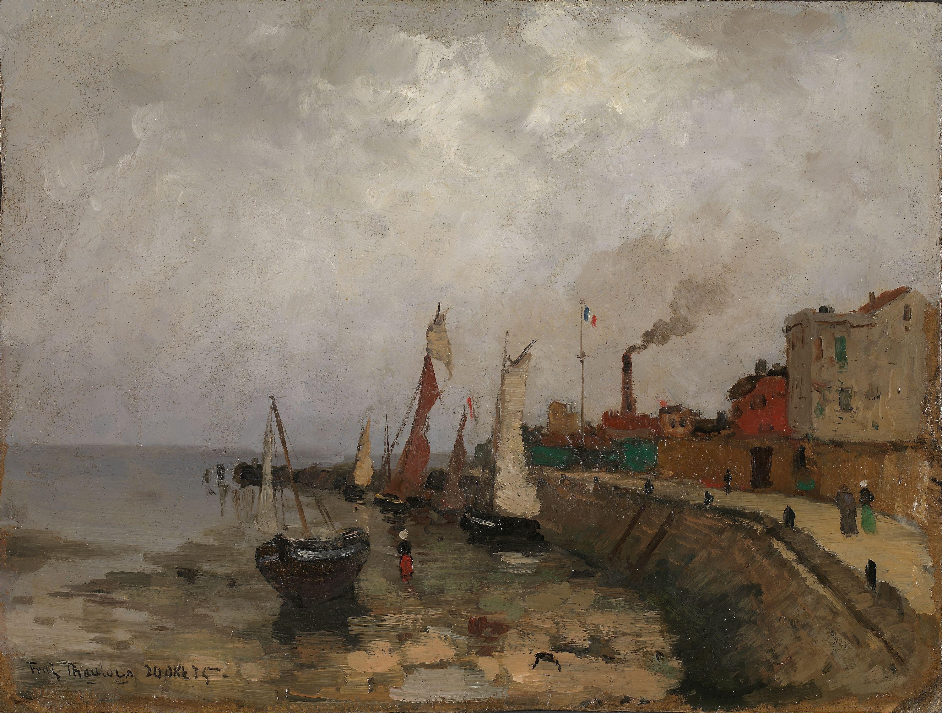 Frits Thaulow, Fransk havn (Le Havre)