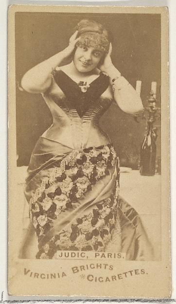 Allen & Ginter, Judic, Paris, from the Actors and Actresses series (N45, Type 1) for Virginia Brights Cigarettes