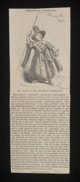 Unknown, Mr Keeley as the Conjuror of Cripplegate