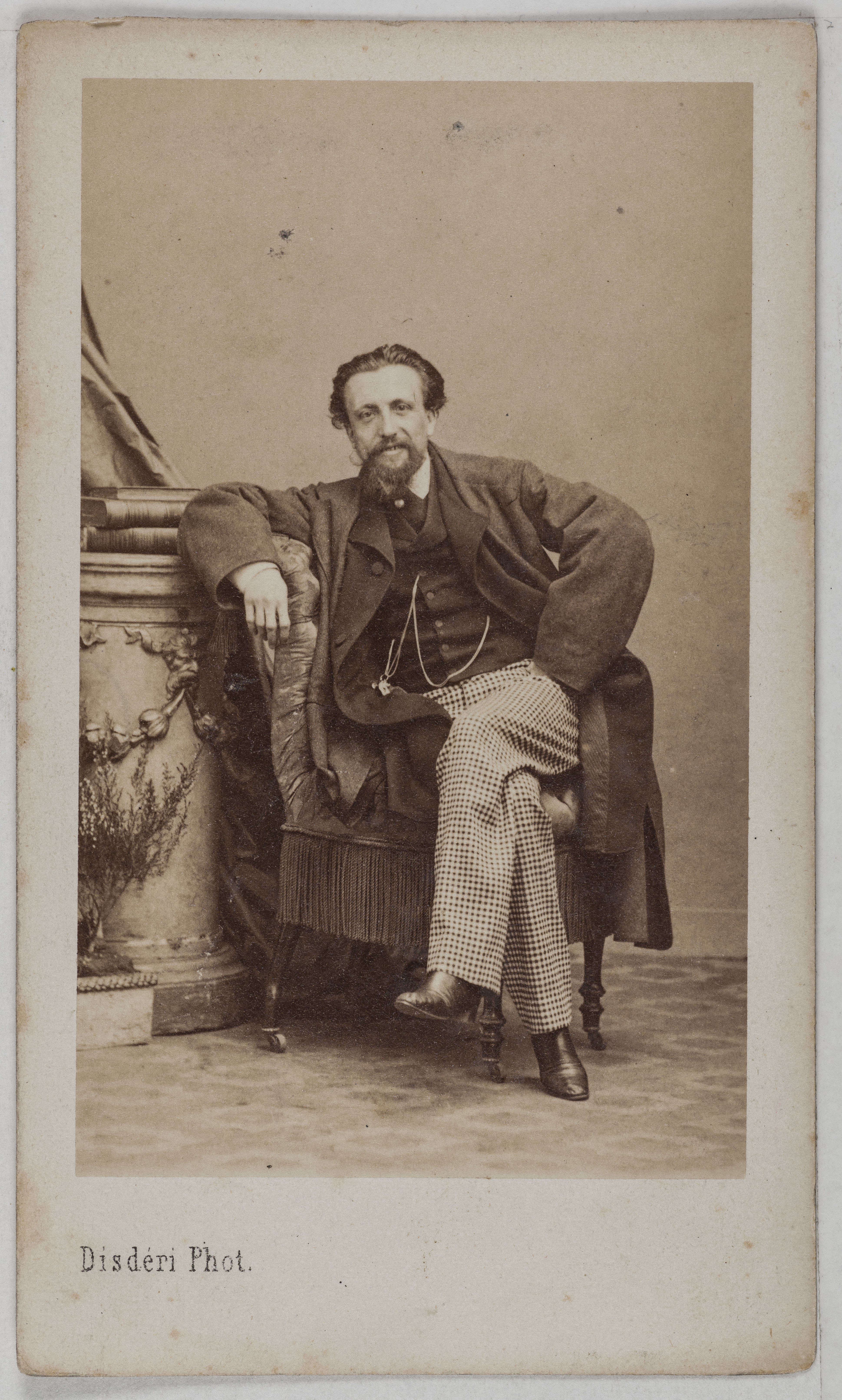 André-Adolphe-Eugène Disdéri, Portrait d'Arthur Kalkbrenner (1828-1869), (compositeur)