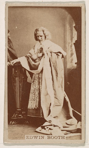 Kinney Brothers Tobacco Company, Edwin Booth, from the Actresses series (N245) issued by Kinney Brothers to promote Sweet Caporal Cigarettes
