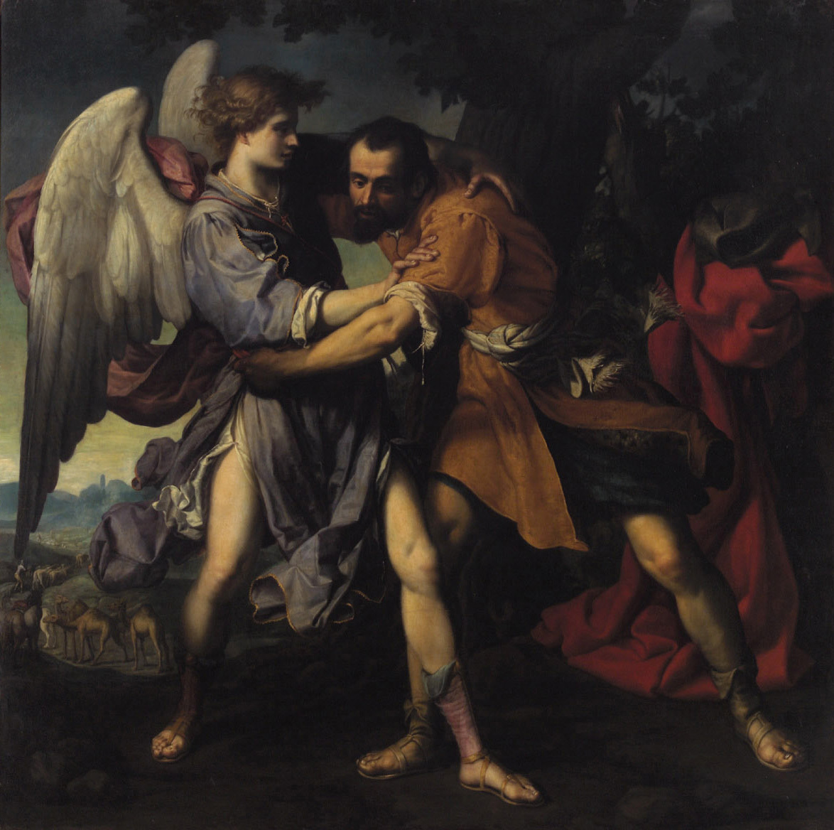 Unknown artist, Jacob with the Angel