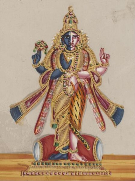 Unknown, One of twelve paintings of Hindu deities.