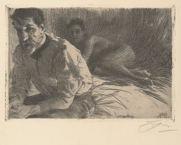 Anders Zorn, Augustus Saint Gaudens II (Saint Gaudens and his Model)