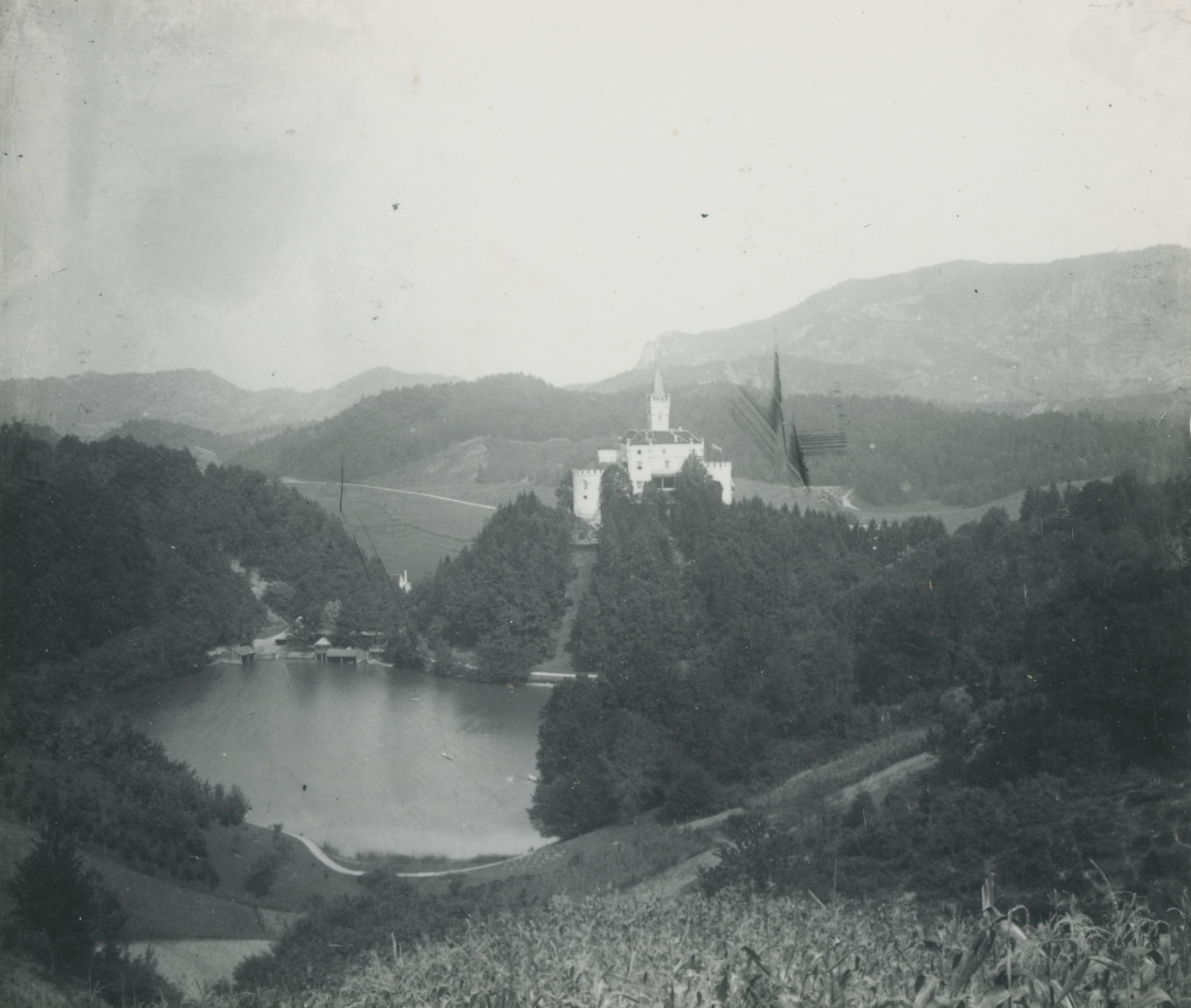 neutvrđen autor, Trakošćan - dvorac, jezero, kupalište