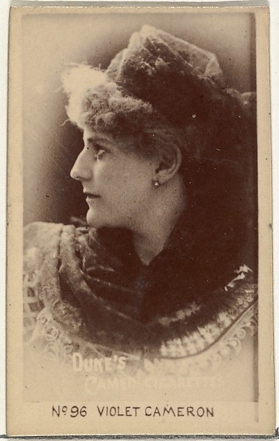 W. Duke, Sons & Co., Card Number 96, Violet Cameron, from the Actors and Actresses series (N145-4) issued by Duke Sons & Co. to promote Cameo Cigarettes