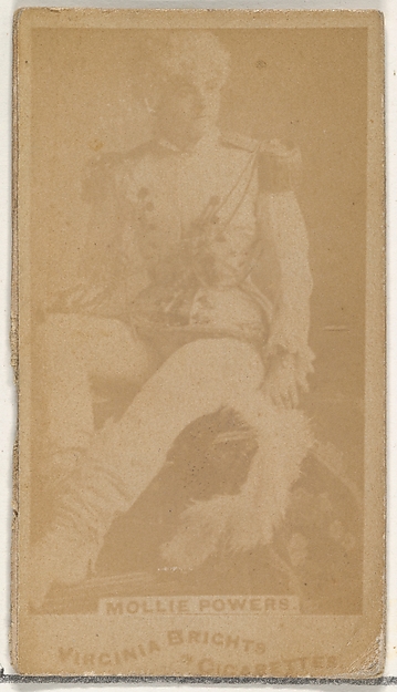 Allen & Ginter, Mollie Powers, from the Actors and Actresses series (N45, Type 1) for Virginia Brights Cigarettes