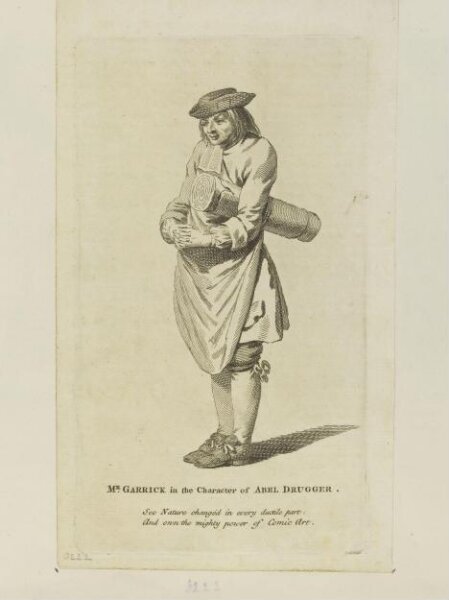 Unknown, Mr. Garrick in the character of Abel Drugger, in 'The Alchemist'