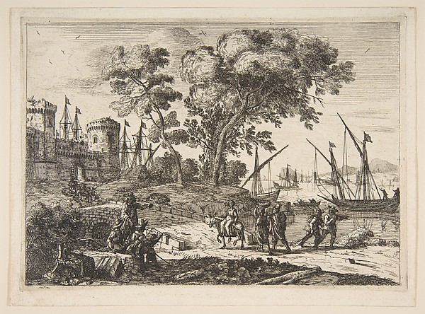 Claude Lorrain (Claude Gellée), Coast Scene with an Artist
