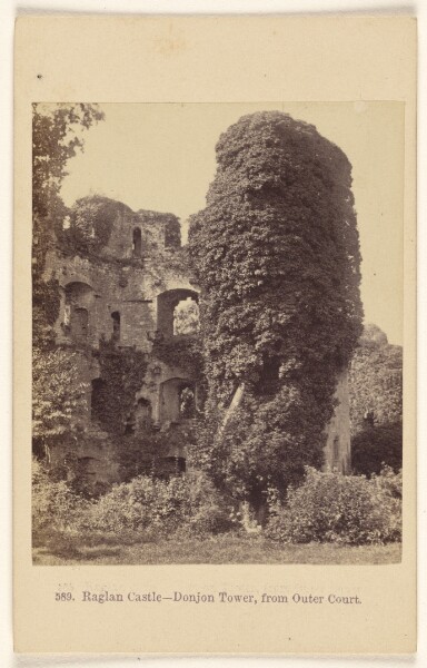 Francis Bedford, Raglan Castle - Donjon Tower, from Outer Court.