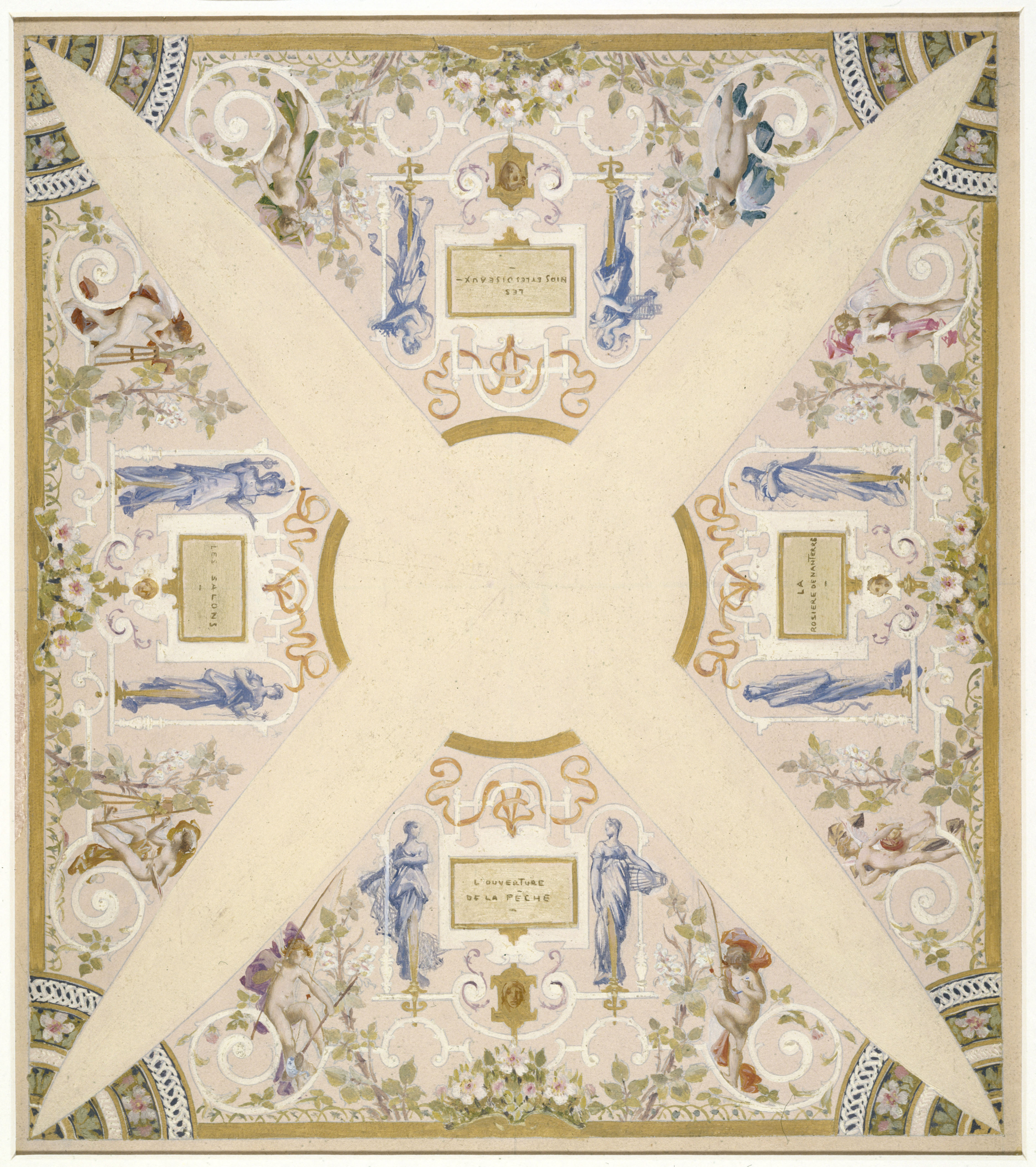 Luc-Olivier Merson, Esquisse pour l'escalier des fêtes de l'Hôtel de Ville de Paris : Mai