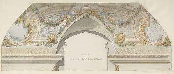 Jules-Edmond-Charles Lachaise, Design for Hôtel de Trevise, Paris