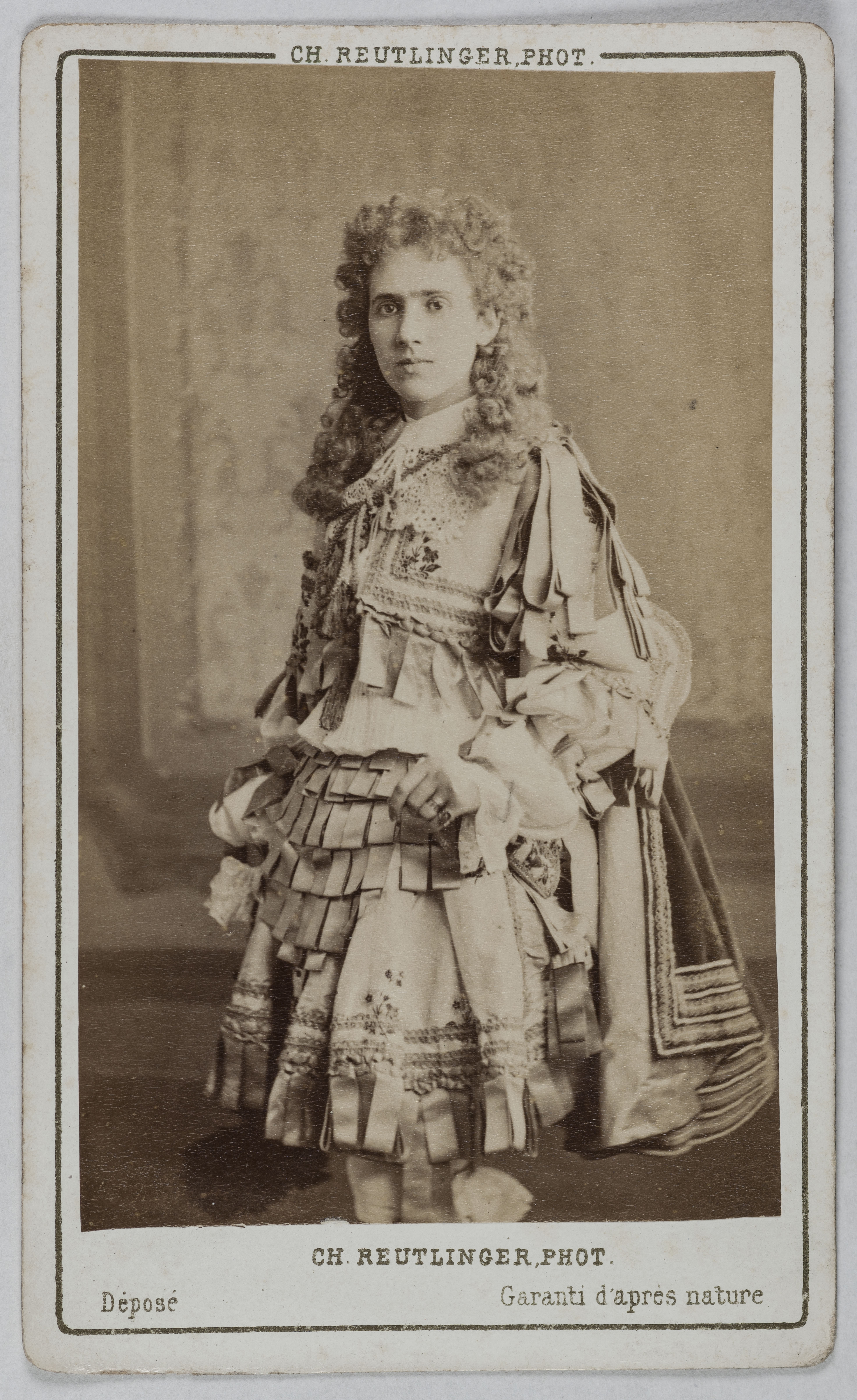 Charles Reutlinger, Portrait de Ganetti (actrice au théâtre Lyrique et à l'Opéra comique)