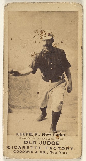Goodwin & Company, Timothy John "Tim" Keefe, Pitcher, New York, from the Old Judge series (N172) for Old Judge Cigarettes