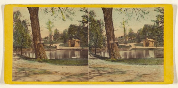 Edward and Henry T. Anthony & Co., Greenwood Cemetery. View on Willow Ave. Near Receiving Vault.