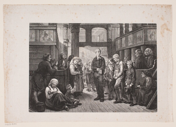 H.P. Hansen, Katekisation i en norsk Landsbykirke