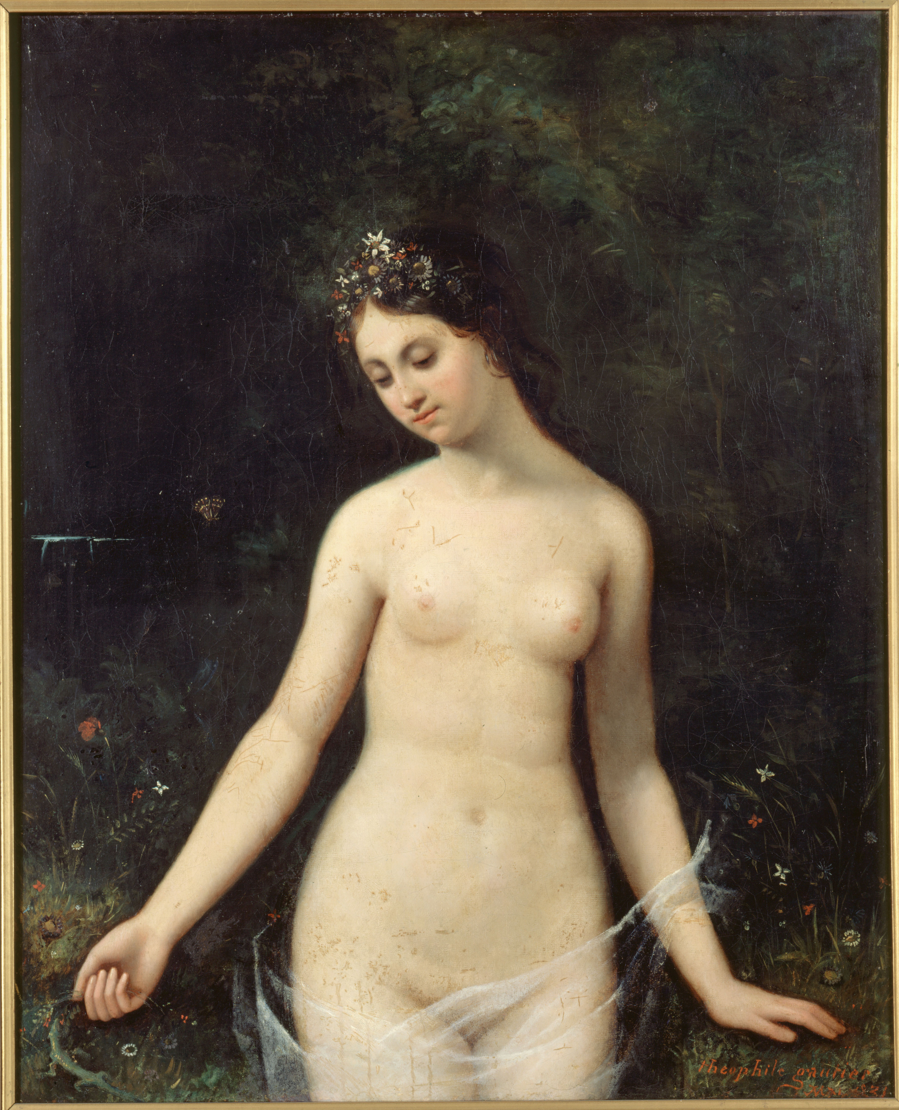 Théophile Gautier, Jeune femme nue