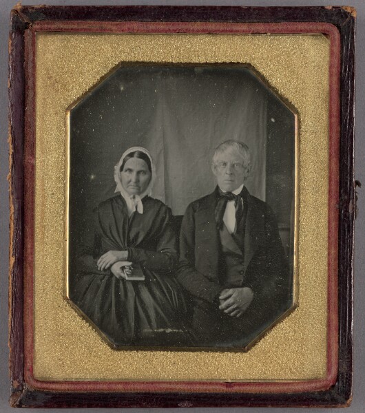 Unknown, [Portrait of a Seated Middle-aged Woman and Man]