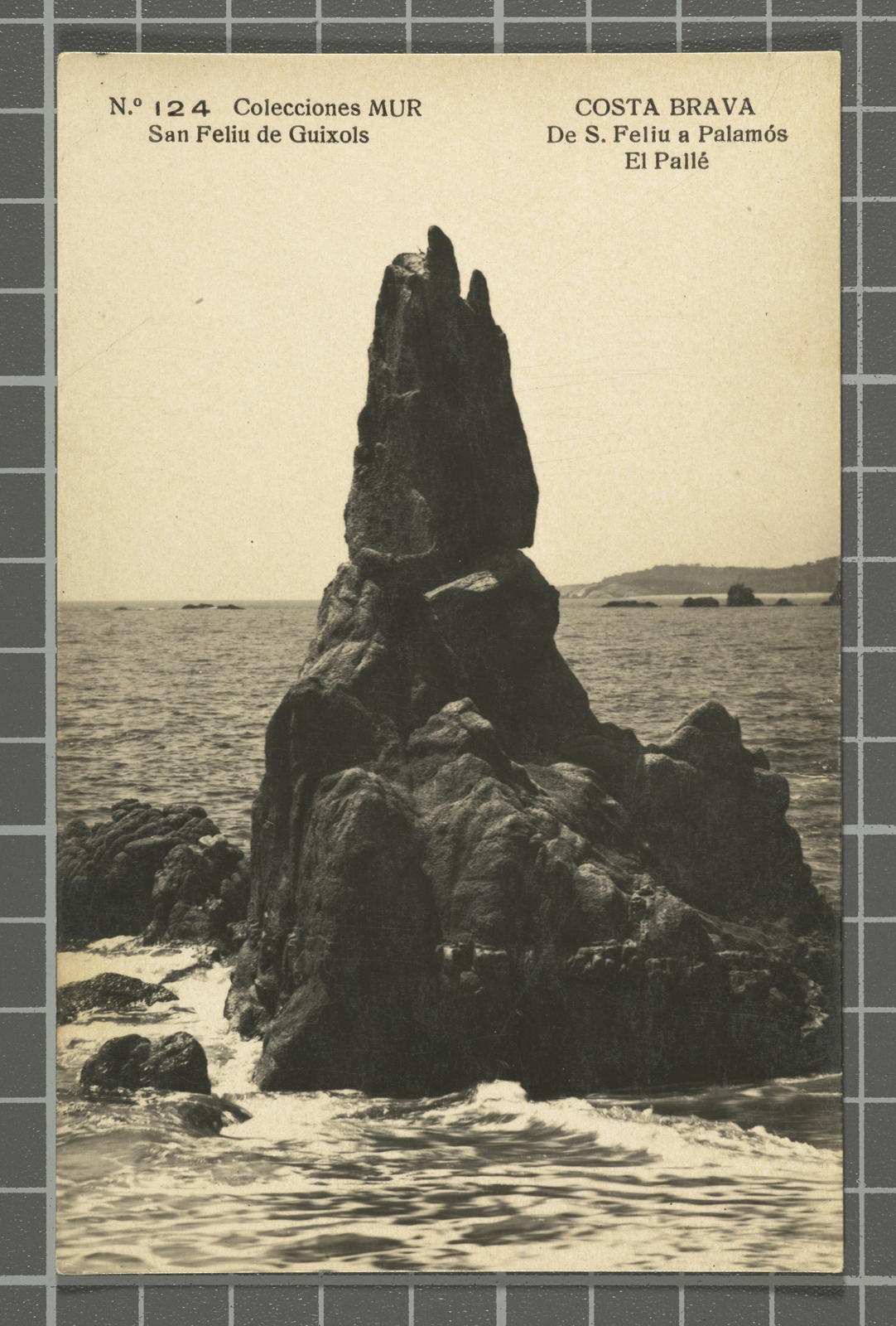 Ricard Mur Dargallo, Nº124. Sant Feliu de Guixols. De S. Feliu a Palamós. El Pallé