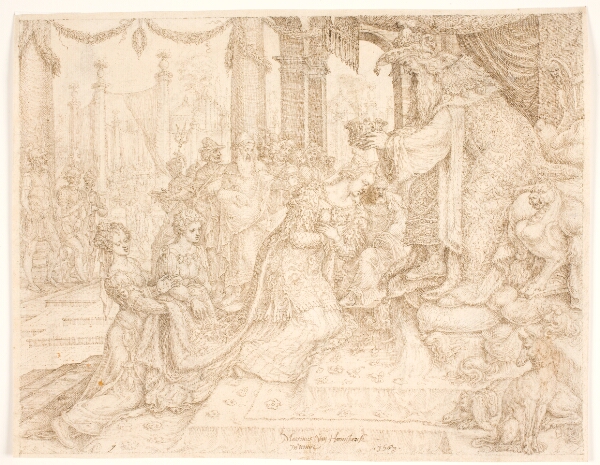 Maarten van Heemskerck, Ester bliver kronet af Ahasverus