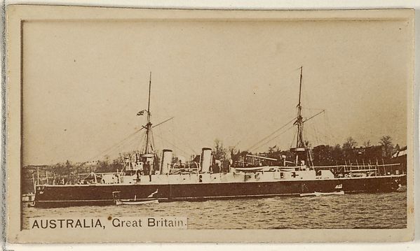 Allen & Ginter, Australia, Great Britain, from the Famous Ships series (N50) for Virginia Brights Cigarettes