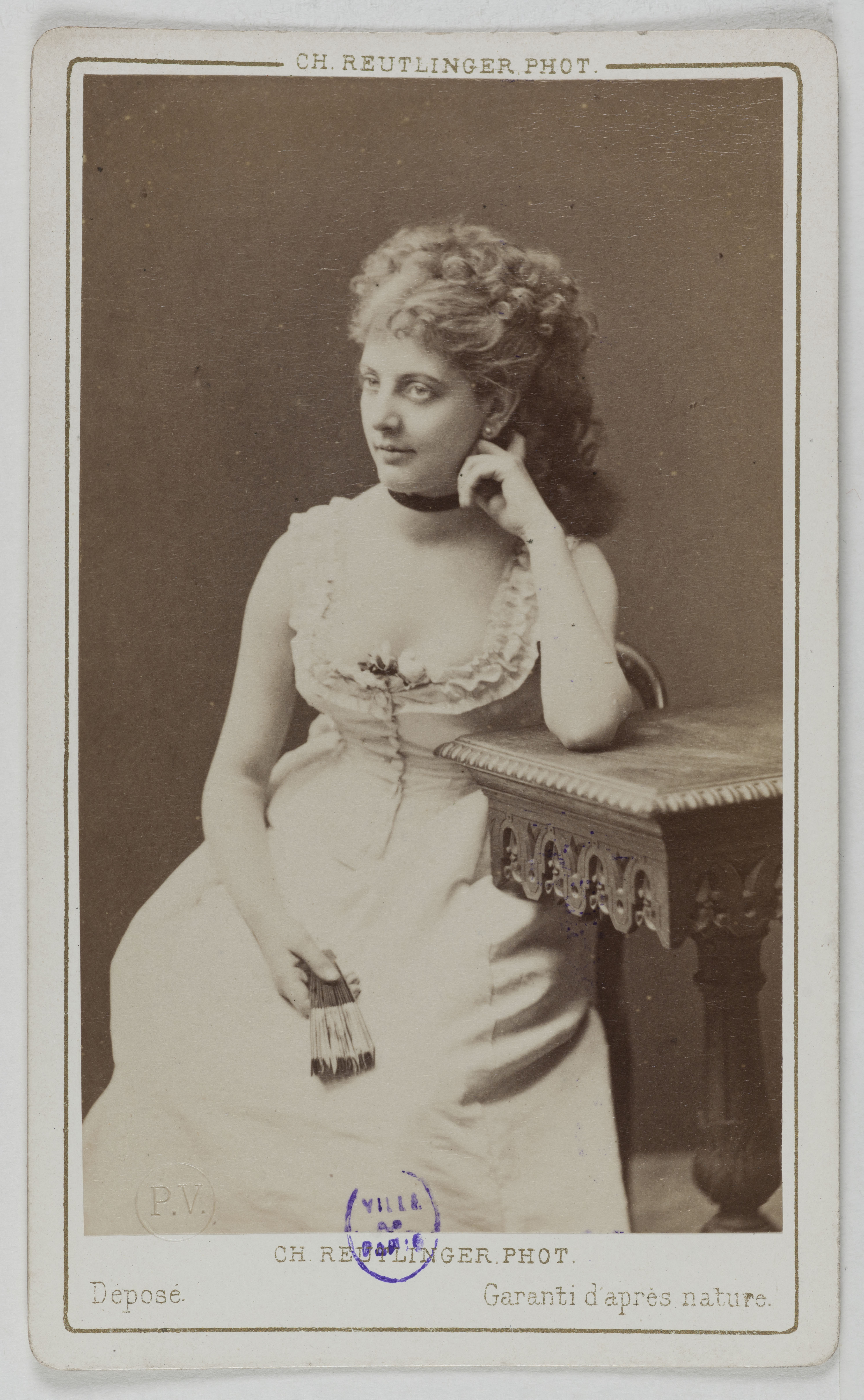 Charles Reutlinger, Portrait de Maria Legault (Marie Françoise Legault), (1858-1905), actrice