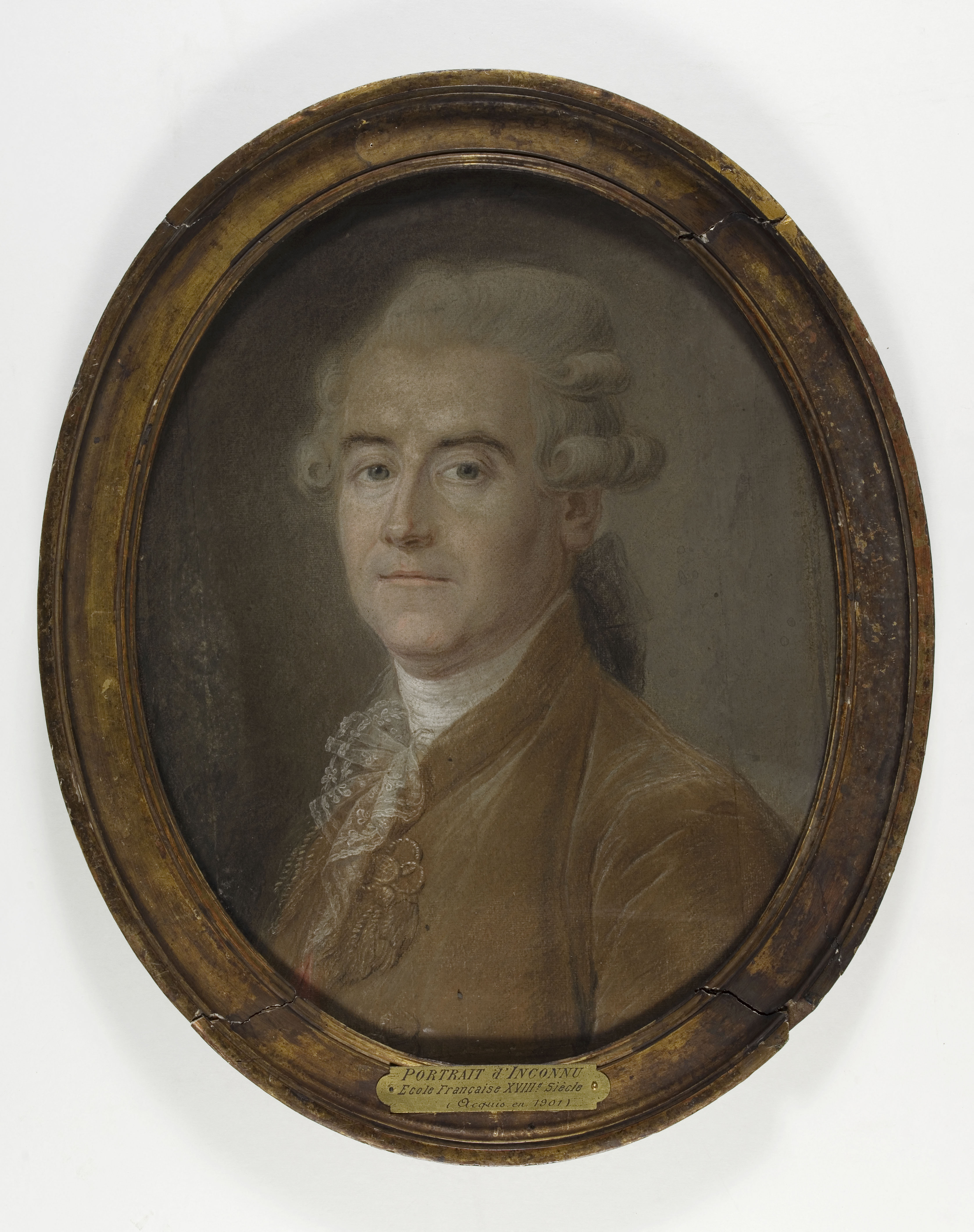 Anonyme, Portrait d'homme du XVIIIe siècle