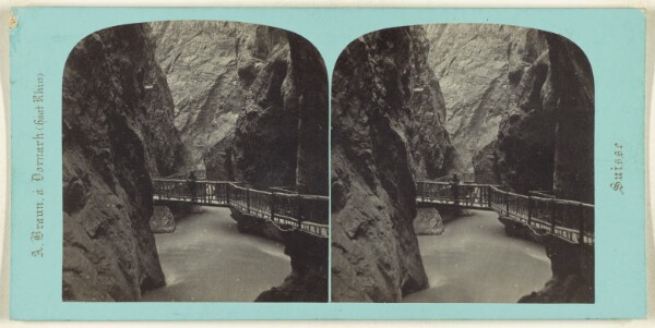 Adolphe Braun, Trient (Valais). Interieur de la Gorge de Trient.