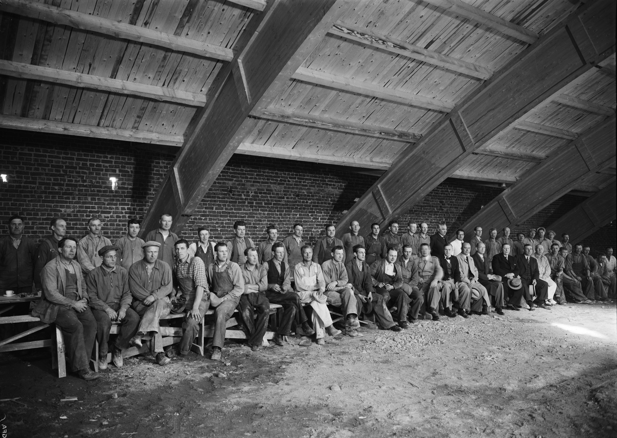 Paul Sandberg, Group retreat, construction workers, Uppsala January 1938