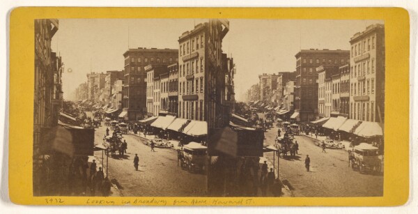 Peter F. Weil, [N.Y. City]/[Looking up Broadway from above Howard St.]