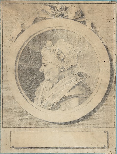 Anonymous, French, 18th century, Portrait of an Old Lady Wearing a Cap