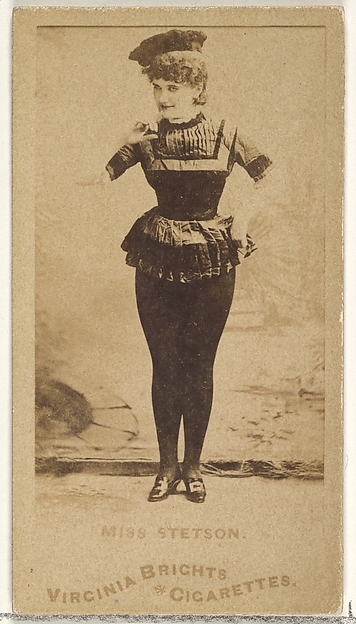 Allen & Ginter, Miss Stetson, from the Actors and Actresses series (N45, Type 1) for Virginia Brights Cigarettes