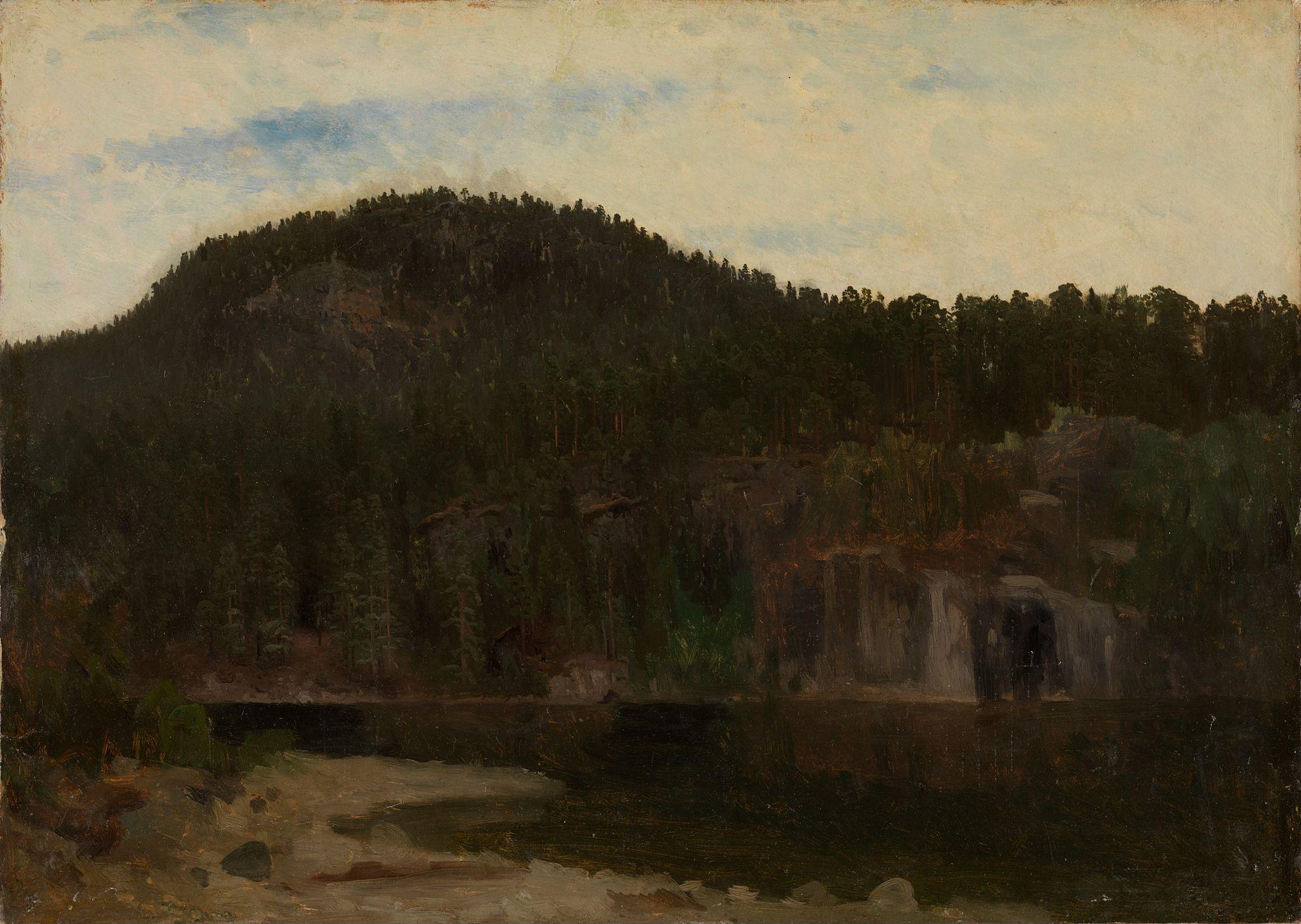 August Cappelen, Landscape Study with a Lake